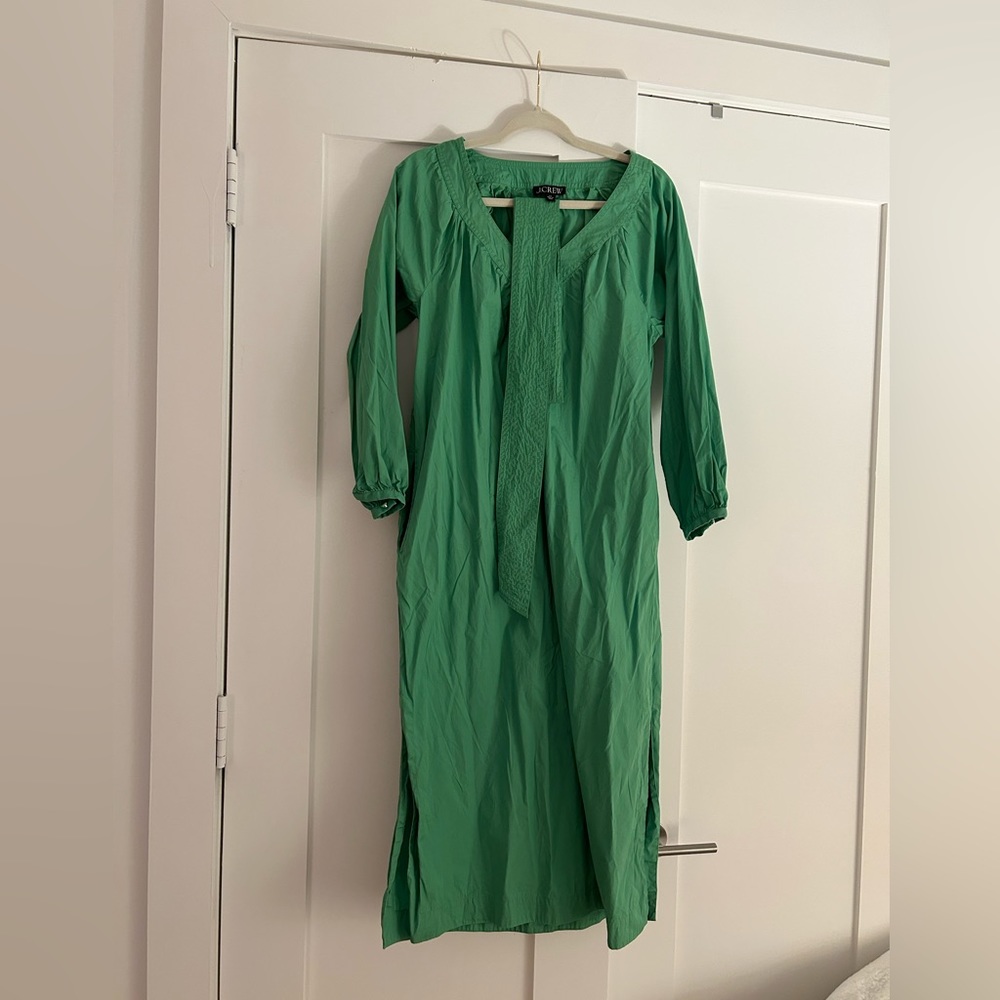 Tie-Waist Cotton J.Crew Dress